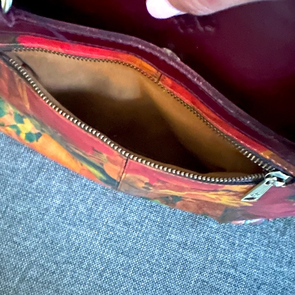 Patricia Nash Multi Color Floral Print Leather Poppy Tote Handbag - Picture 5 of 11